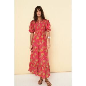Sonmer Magnolia Dress in Cherry